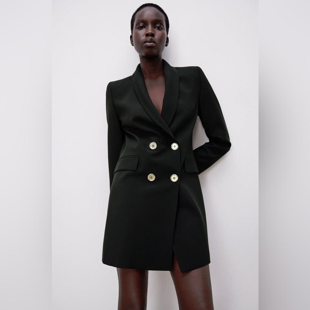 NEW WITH TAGS: ZARA DOUBLE BREASTED DRESS BLAZER